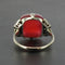 Bague 53 Bague Calcédoine pain de sucre et Diamants 58 Facettes 17-261-53-1