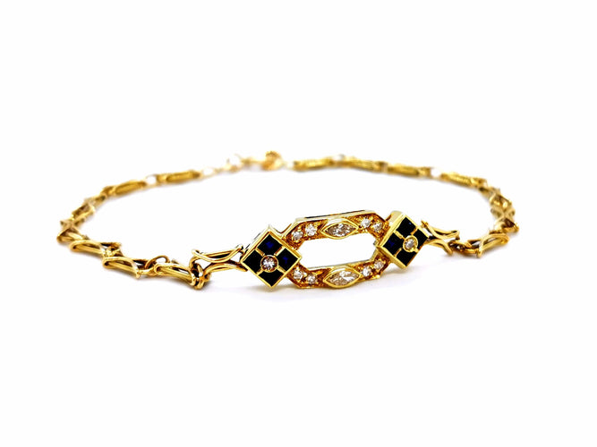 Bracelet Bracelet Or jaune Diamant 58 Facettes 968058CN