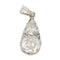 Pendentif Pendentif diamants en or rose et argent. 58 Facettes 30166