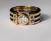 Bague Bague trois Ors sertie d'un diamant 58 Facettes 355