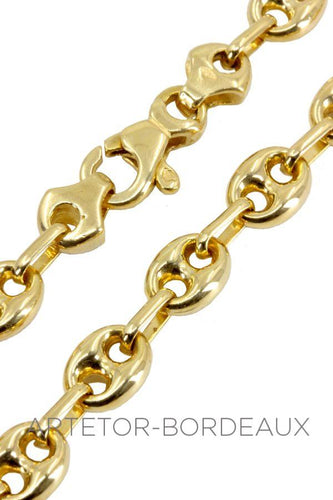Collier Chaîne maille grain de café 58 Facettes 35001