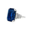 Bague 51 Bague saphir et diamants, monture platine. 58 Facettes 30225
