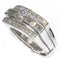Bague Bague rectangulaire Or gris et diamants 58 Facettes