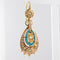 Boucles d'oreilles Pendants d'oreilles anciens turquoises et perles fines 58 Facettes 17-326A