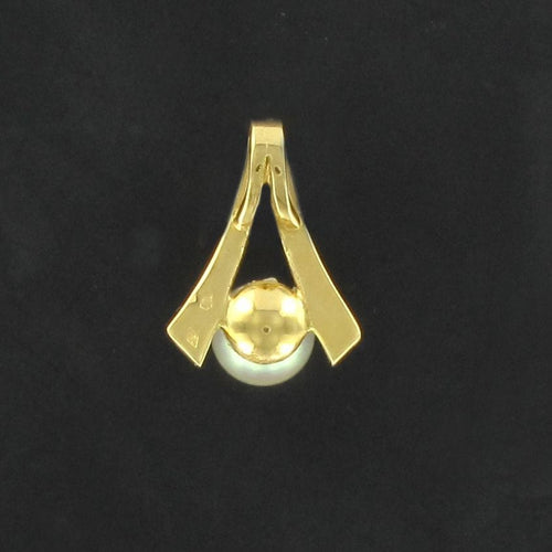 Pendentif Pendentif or perle grise 58 Facettes 17-064A