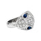 Bague 53 Bague Bulgari "Serpenti" en or blanc, diamants et saphirs. 58 Facettes 30128