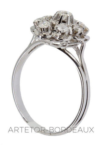Bague 61 Bague fleur années 50' 58 Facettes 33521