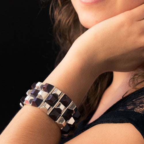 Bracelet Bracelet argent et bois de rose 58 Facettes 20-019