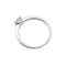 Bague 51 Solitaire or blanc, diamant 0.50 ct. 58 Facettes 30189