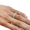 Bague 54 Alliance tour complet or blanc, diamants. 58 Facettes 30175