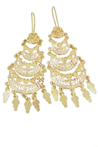 Boucles d'oreilles Boucles d'oreilles pendantes orientales 58 Facettes 34871