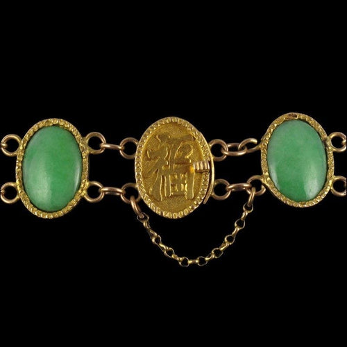 Bracelet Bracelet ancien Jade et or 58 Facettes 11-147-5035920