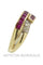 Bague 57 Bague rubis calibrés et diamants 58 Facettes 13301
