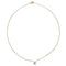 Collier Collier solitaire diamant 1,04 carat en or rose. 58 Facettes 30422