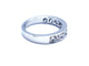 Bague 54 Bague Demie alliance Or blanc Diamant 58 Facettes 1021705CD