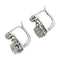 Boucles d'oreilles Dormeuses en platine et diamants. 58 Facettes 30176