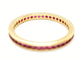 Bague 55 Bague Alliance Or jaune Rubis 58 Facettes 06276CD