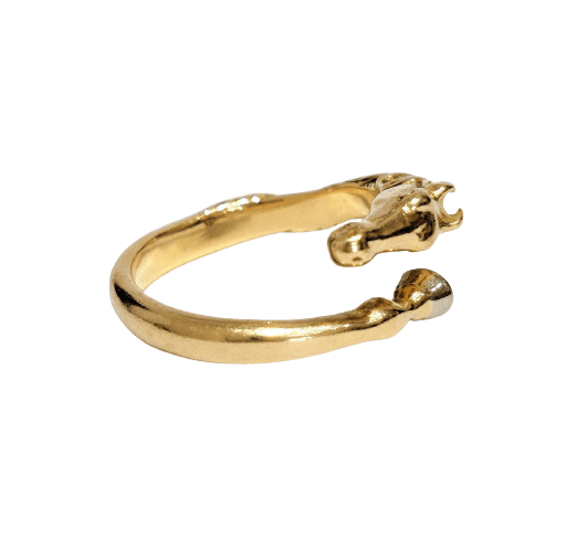 Bague 54 Bague cheval or jaune 58 Facettes 1-873/2