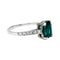 Bague Bague or blanc, platine, émeraude 1.26ct. 58 Facettes 30130