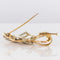 Broche Broche vintage bouquet or et diamants 58 Facettes 17-401