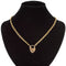 Collier Chaine ancienne ciselée et son cadenas en forme de coeur 58 Facettes CVCO3