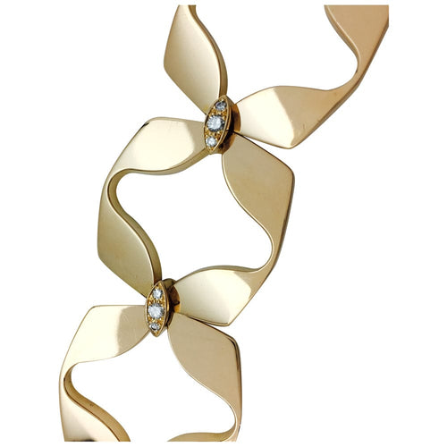 Bracelet Bracelet en or jaune et diamants, 1970. 58 Facettes 27954