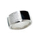 Bague 53 Bague Chaumet, "Classe One", or blanc, diamants, laque. 58 Facettes 30620