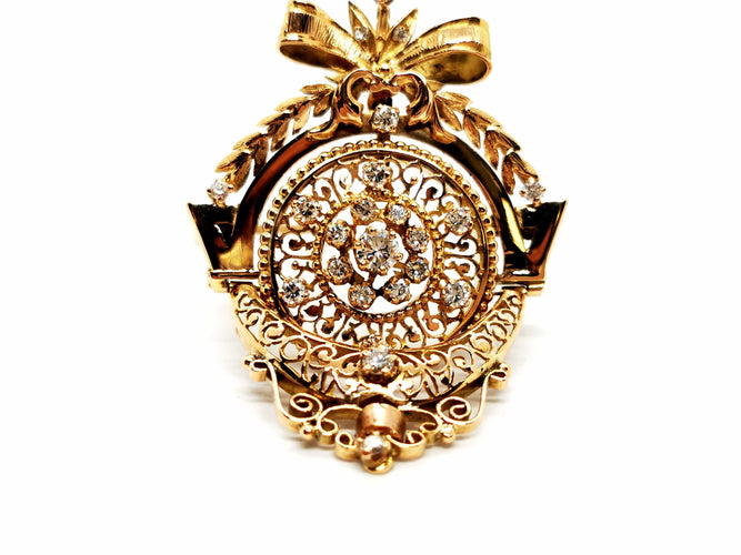 Pendentif Pendentif Vintage Or jaune Diamant 58 Facettes 1126569CN
