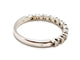 Bague 54 Bague Demie alliance Or blanc Diamant 58 Facettes 1167354CD