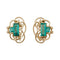 Boucles d'oreilles Boucles d'oreilles vintage, or jaune et émeraudes. 58 Facettes 29015