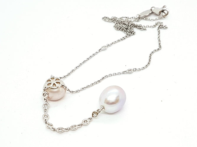 Collier Susie Otero Collier Mon trésor Or blanc Diamant 58 Facettes 06197CD