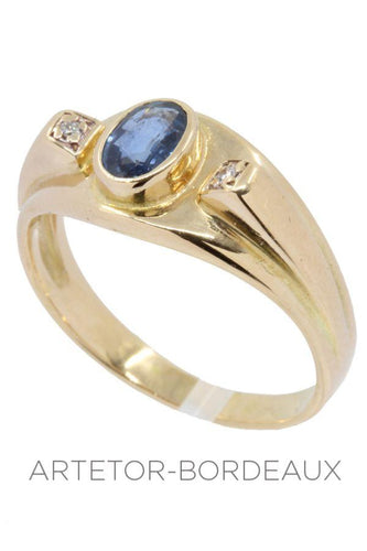 Bague 58 Bague saphir et diamants 58 Facettes 32201