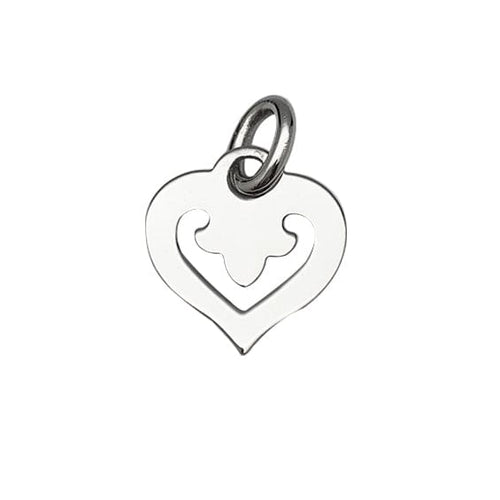 Pendentif Pendentif O.J.PERRIN "Coeur Légendes" or blanc. 58 Facettes 30354