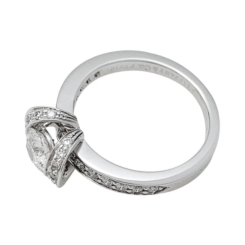 Bague 48 Bague Tiffany&Co. "Ribbon" en platine, diamant 0,55 carat. 58 Facettes 29796