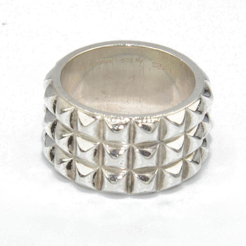 Bague Bague Hermès modèle espionne en argent 58 Facettes 0