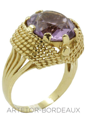 Bague 56 Bague améthyste 58 Facettes 16281