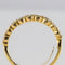 Bague 61 Demi Alliance diamants sur or jaune 58 Facettes 18-077-61