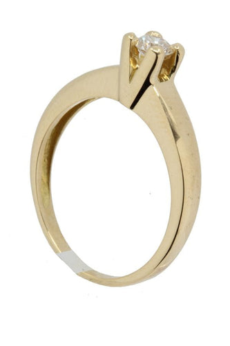 Bague 52 Solitaire diamant 0.15 carat 58 Facettes 037661-1