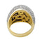 Bague 52 Bague dôme deux ors, diamants. 58 Facettes 29960