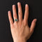 Bague 59 Bague marguerite émeraude et diamants 58 Facettes 19-317-51