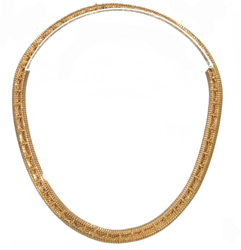 Collier Collier Tubogas 1950 en or jaune 58 Facettes