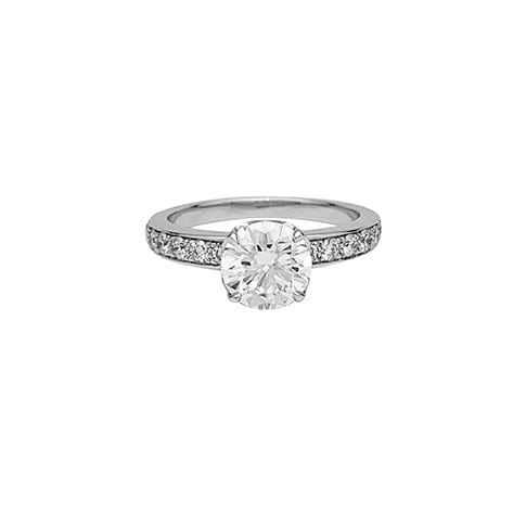 Bague 54 Bague Fred "Delphine" en platine, diamant de 1,50 carat. 58 Facettes 30404