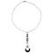 Collier Collier Cartier "Attraction" en or blanc, diamants, onyx et nacre. 58 Facettes 30008