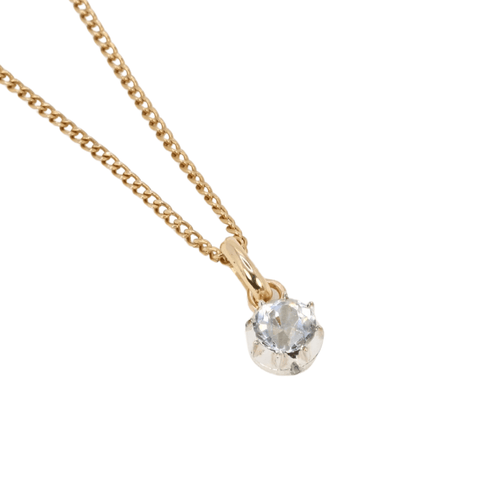Pendentif Pendentif solitaire pierre du Rhin 58 Facettes 836