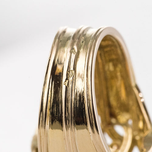 Bague 50 Bague rétro diamants rubis et fils d'or entrelacés 58 Facettes 20-155-49