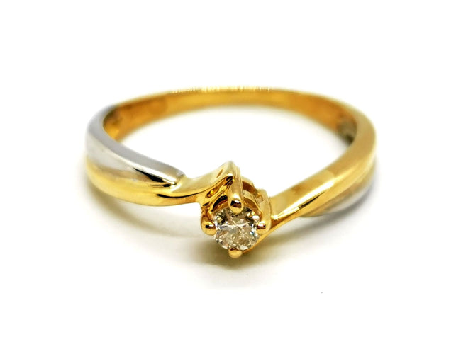 Bague 52 Bague Solitaire Or jaune Diamant 58 Facettes 1091906CD