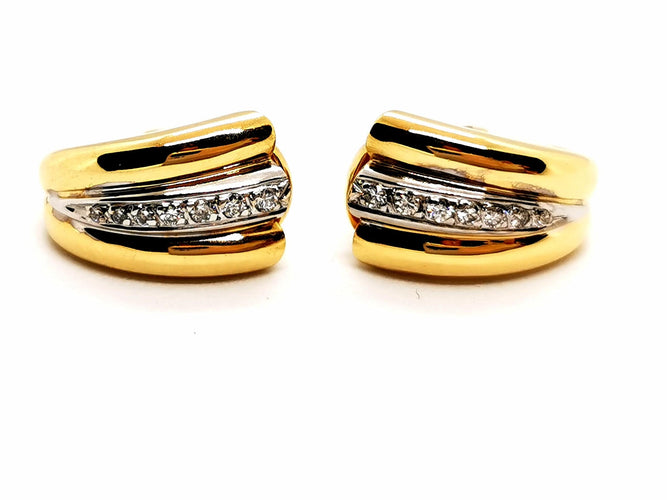 Boucles d'oreilles Boucles d'oreilles Clips Or jaune Diamant 58 Facettes 1126564CN