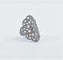Bague Bague or blanc 18K et diamants 58 Facettes