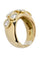 Bague Bague jonc diamants serti clos 58 Facettes 36781