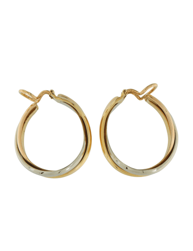 Boucles d'oreilles Cartier - Clips d'Oreilles Trois Ors 58 Facettes